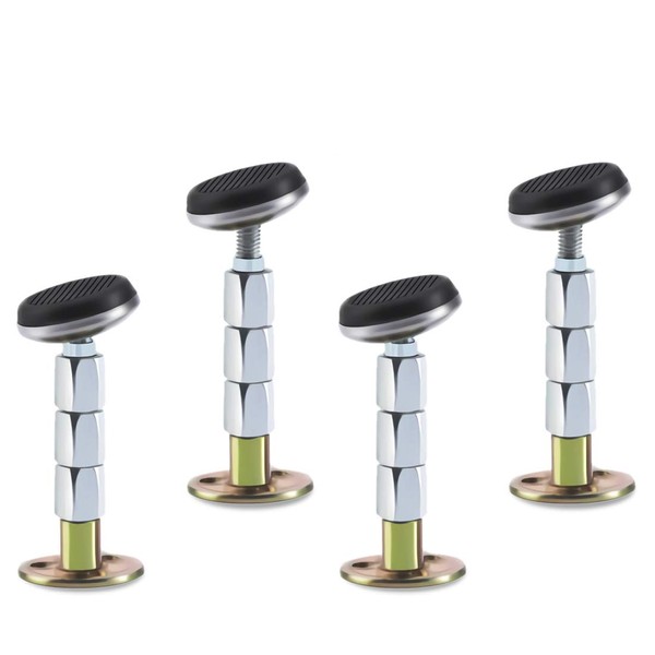 4 x Adjustable Threaded Bed Frame Anti Shake Protectors Bed Headboard Stopper Anti Shake Telescopic Support Stabilizer Size XL 80-118mm