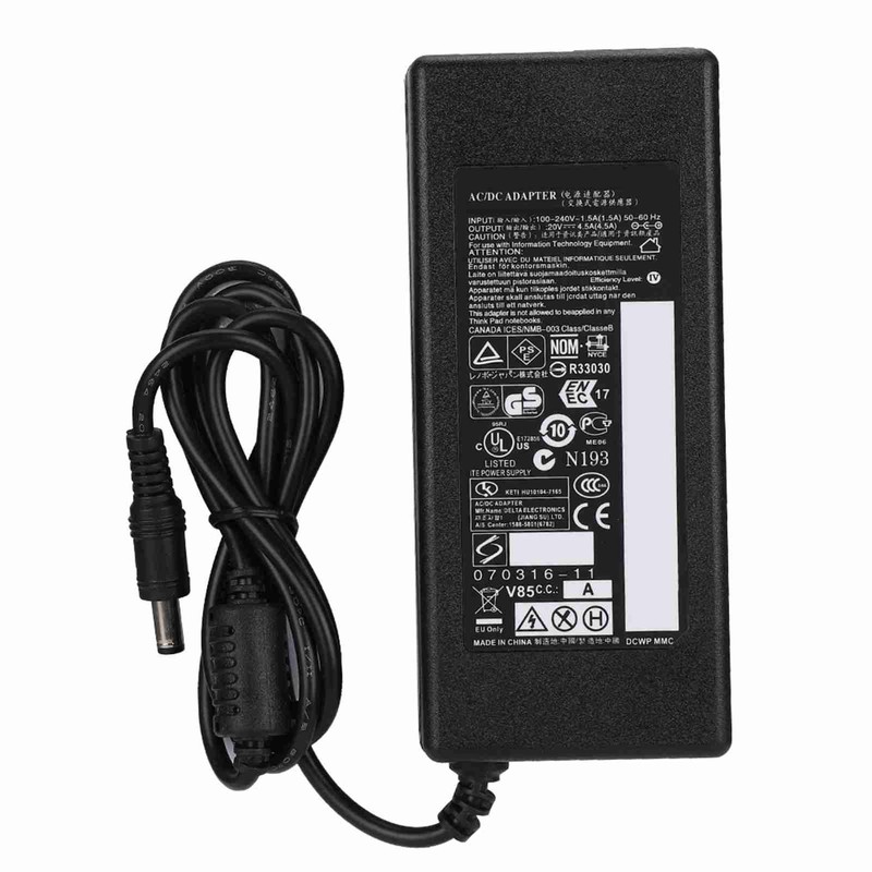 For Lenovo Y460/G480/G460 Series Laptop Power Adapter 90W 20V 4.5A