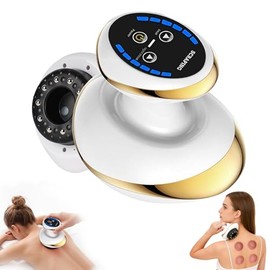 4-in-1 Electric GuaSha Massager - 6 Levels Anti Cellulite Device, Electric Cupping Device with Heat Function, Wireless Design Vacuum Massager, Cupping Massager for Better Blood Circulation