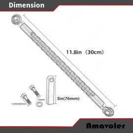 amavoler Gear Shift Linkage Compatible for Harley Davidson Touring Softail Dyna Trike Fatboy Electra Street Road Glide Wide Glide FLH FLHX FLTR FLHR FX 1987-2021 (Chrome)