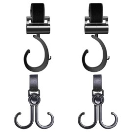 4-Piece Pram Hooks, Multifunctional Hooks, Pram Hooks, Universal Hooks for Prams, Rotating Hooks, Pram Accessories