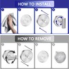 Aikzik Suction Hooks for Shower, Bathroom, Kitchen, Glass Door –