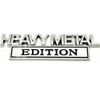 2 Pack Heavy Metal Edition Emblem 3D Chrome Badge Decal