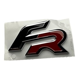 Original Seat FR Emblem Lettering for Radiator Grille Chrome / Red / Black