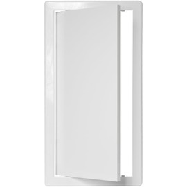 Vent Systems White ABS Plastic - Access Panel 8 x 16 Inch - Access Panel with Door for Drywall, Wall and Ceiling Electrical and Plumbing Service Wall Hole Cover - Exterior Dimensions 8,6x16,45 inch