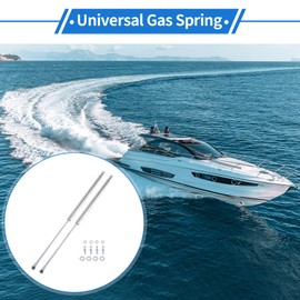 X AUTOHAUX 500mm/19.69" Gas Struts 22lb/100N/10kg Gas Springs Silver Tone Stainless Steel 2 Set RV Car Toolbox Lid Storage Box Cover Cabinet Door Cover