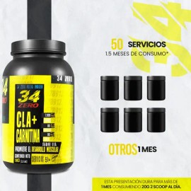 34 Zero Cla  Carnitina 1kg 100 Servs                                                                                                                  