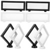 Levemolo 8pcs Floating Jewelry Display Frame Transparent Necklace Bracelet Showing