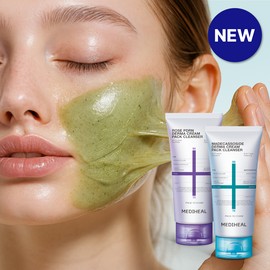 MEDIHEAL Derma Cream Pack Cleanser 120ml (Set/Single) (2 Options) - Rose PDRN 120ml