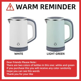800ml Kettles Electric Travel Compact Travel Electric Kettles Cordless Fast Boil Quiet Electric Kettles Auto Shut-Off & Boil-Dry Protection Ideal for Home, Office, Hotel (White)
