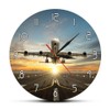 The Geeky Days Airplane - Reloj de pared de dos