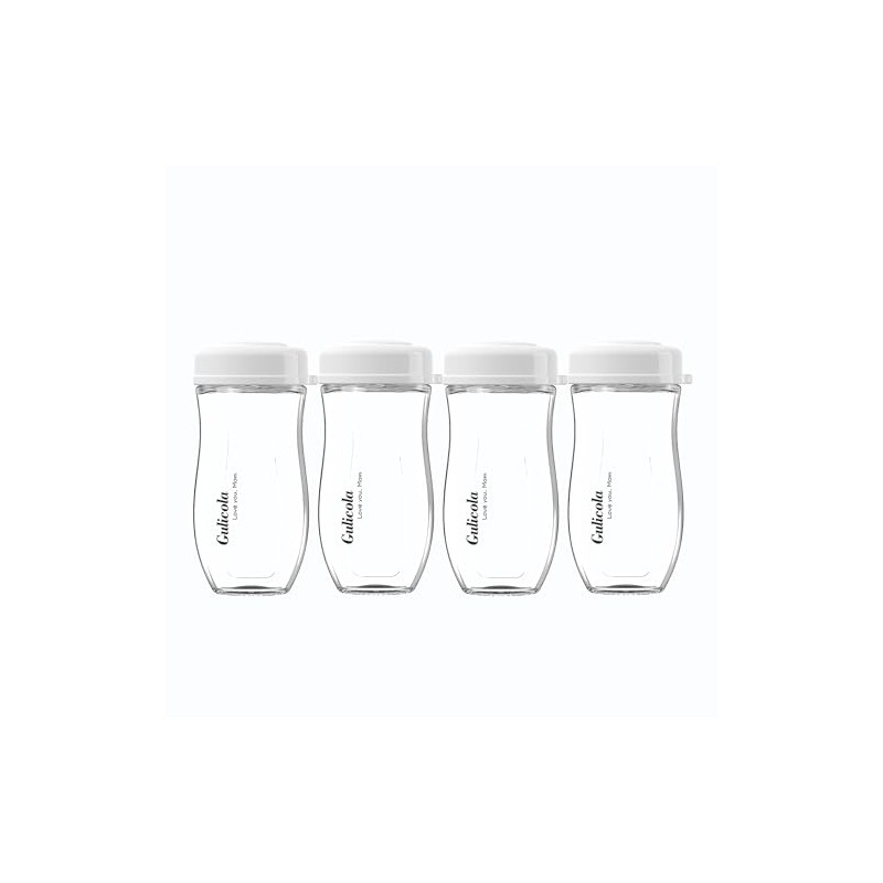 Gulicola Glass Baby Breastmilk Storage Bottles 8 oz, Wide Neck