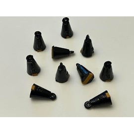 TMC Pack of 10 x Fishing plummets - 15 gram / 0.5 oz Plummets with Cork Inserts...