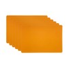 Leather Table Mats, Set of 6 Leather Placemats, Classic Reversible