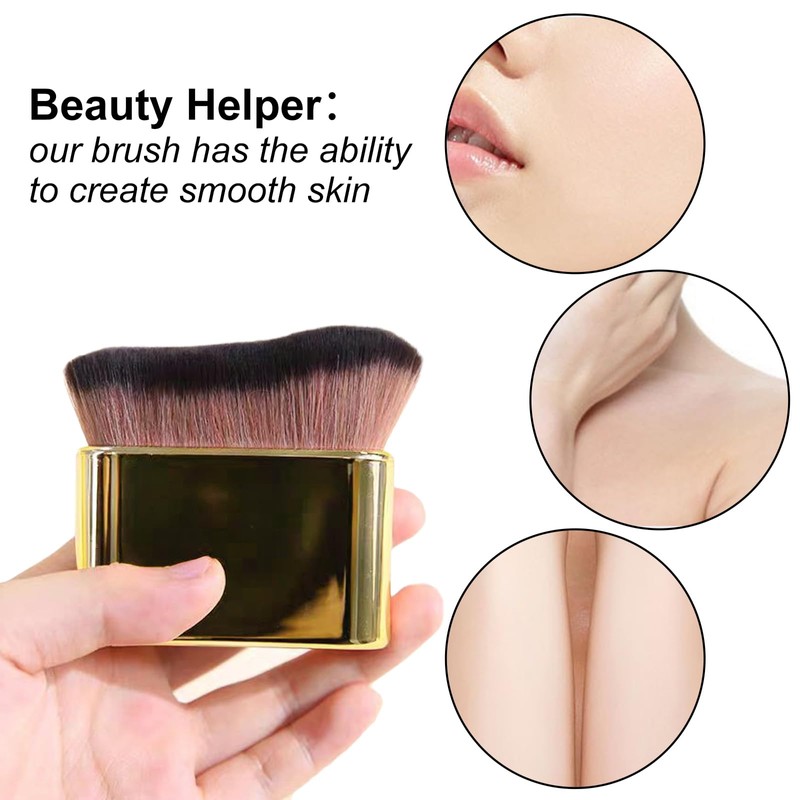FUZVOL Tanning brush,Self Tan Brush,Blending Buffing Stippling Foundation Brush,Liquid Powder