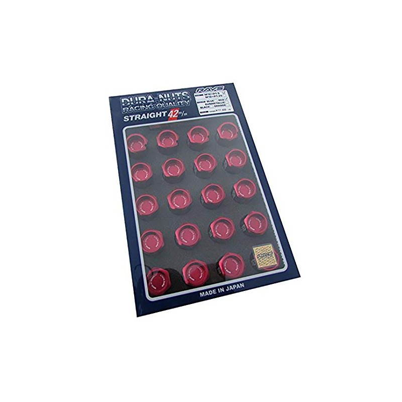 RAYS 74020001003RD Duralumin Lock & Nut Set, Straight Type, M12