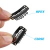 20 Pieces Hair Extension Clips U-Shape Stainless Steel Snap Clips