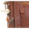 Catwalk Collection Handbags - Women's Leather Anti Theft Crossbody Bag