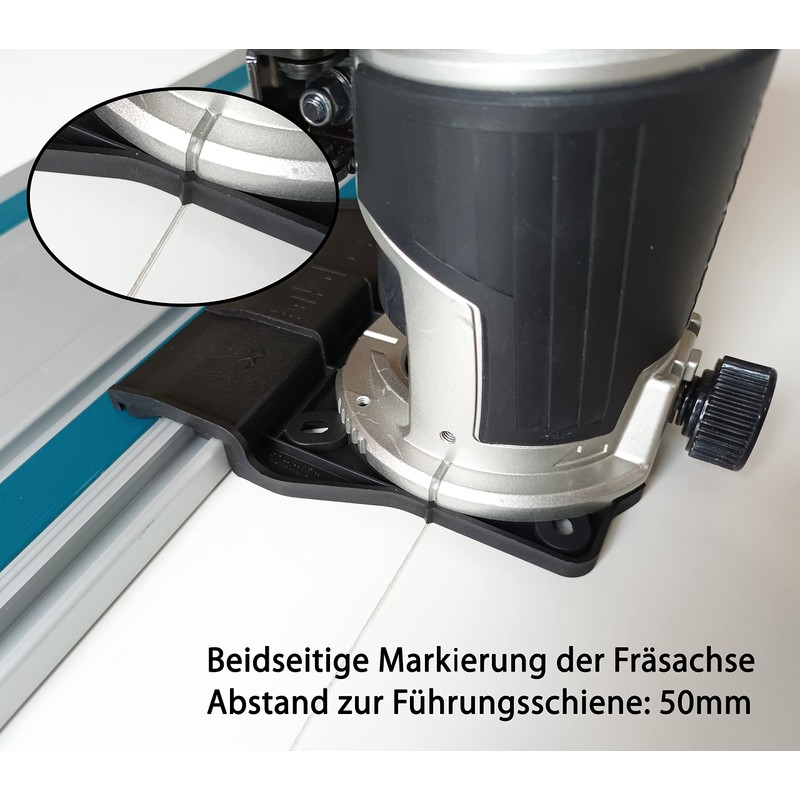 Professional Guide Rail Adapter for Makita DRT50 / RT0700C /