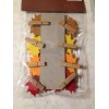American Crafts FALL CRAFTS FELT FALL LEAVES W/CLOTHES PINS 4-NAPKINS,