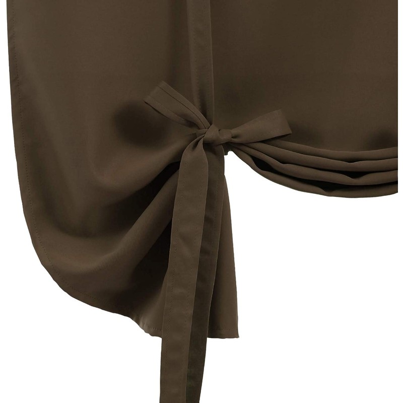 DWCN Blackout Curtains-Tie Up Shade for Window Thermal Insulated Room