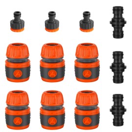 Gardena Hose Connector, 1/2 Inch ABS Material Garden Hose Connection Set, Leak-Free Hose Connector, Pack of 13