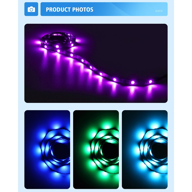 Wifi TV Strip Light USB 5v 5050rgb Colorful Music Sound
