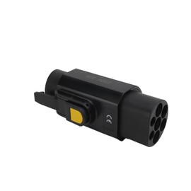 WODHMIEY Type 2 to Type 1 EV Charging Adapter 32A 250V 7.2kW IEC 62196 to SAE J1772 Converter Plug with CE ROHS Certification Water Resistant IP54 Rated Compact Lightweight for Plug-in Vehicles