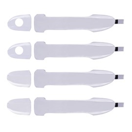 Deal - Juego de 4 manijas de puerta exteriores cromadas delanteras y traseras izquierdas y laterales derechos, compatibles con 04 Spectra EX/LX 2.0L 05-09 Spectra Spectra5