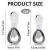 2Pcs Coffee Scoop,Silver Stainless Coffee Scoop,Measuring Spoon with Short Handle