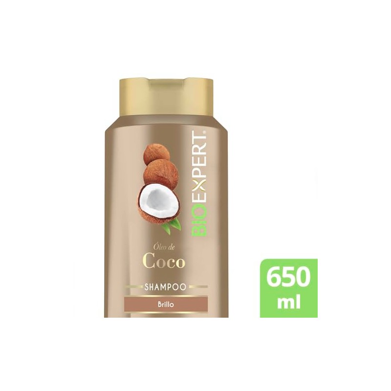 Bioexpert Shampoo Brillo con coco 650 ml