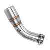 Motorcycle Exhaust Middle Pipe Rustproof Heat Resistant Low Noise Replacement