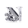 ABAOLALA - Plata de ley 925 maciza con piedras cúbicas,