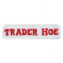 Trader Hoe Patch Box Logo Embroidered Iron On