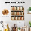 3 Tier Bamboo Spice Rack, Spice Rack Organizer, Seasoning Jars