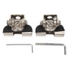 2PCS LED Light Mounting Bracket Steel Rubber Rust Prevention Anti