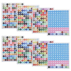 DQDEDIAN Color Number Stickers, 447 Labels for Diamond Painting Storage Box, Round with Number Stickers for Diamond Painting Organizer Case (2 Set)
