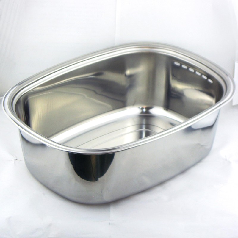 Nagao Tsubamesanjo Washtub, Oval Shaped, 14.8 x 11.3 inches (37.5