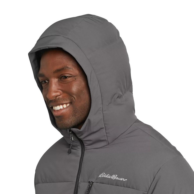 Eddie Bauer Men's Glacier Peak Seamless Stretch Down Parka, Dark