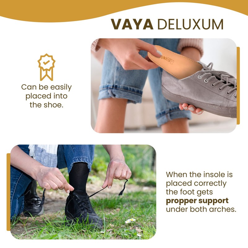 Vaya Deluxum Orthopaedic Insoles Supination for Transverse and Longitudinal Flat