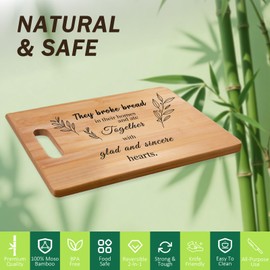 Christliche Geschenke für Frauen Männer, Einzigartig Bambus Schneidebrett inspirierende Geschenke, Geschenke mit Bibelversen für ältere, Weihnachtsgeschenke,20