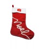 White December Home Red/White Fabric Noel Stocking Holder 17 Inches