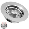 3 in 1 Kitchen Sink Drain Strainer & Sink Stopper,