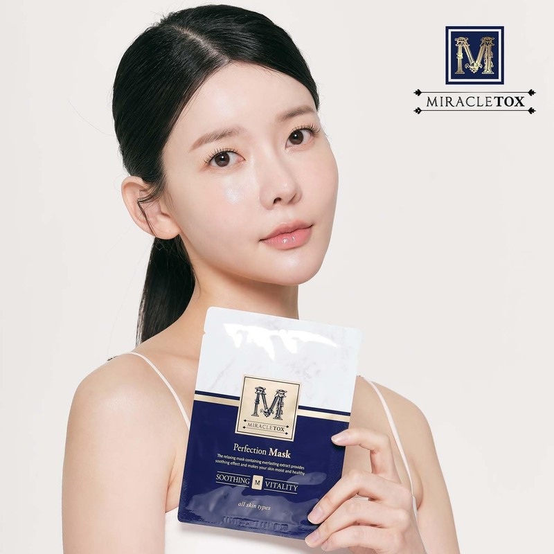 MIRACLETOX Time Rewind Perfection Mask, 4 Pack | Sheet Mask,
