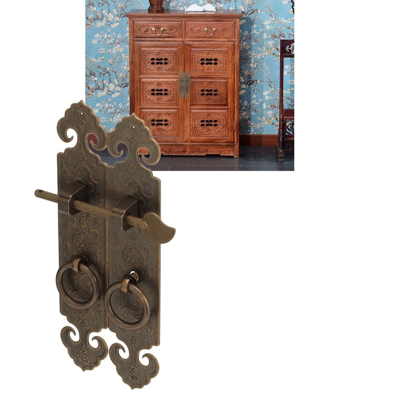 Pull Handle Antique Chinese Auspicious Clouds Good Luck Drawer Pulls