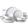 Hasense Plates and Bowls Sets, 18 Pieces Modern Porcelain Dishes