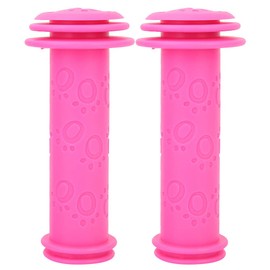 Bicicleta para niños, barra antideslizante para bicicleta, Puky Griffe, empuñaduras para manillar (negro) (rojo rosa)