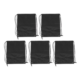 5PCS Drawstring Backpack Large Capacity Waterproof Oxford Cloth Sports Gym Packsack for Soccer Basketball Volleyball