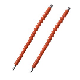 WEZCHUGHAOL 2 Pcs Super Bit, Screwdriver Soft Shafts, Flexible Drill Bit Extension, 11.6 inches Universal Drill Connection, Screwdriver Bits Holder for Power Drill (Orange, 2 PCS)