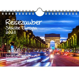 City Magic Europe DIN A5 Wall Calendar for 2023 Cities Seelenzauber